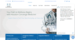 Desktop Screenshot of houstonconciergemedicine.com