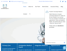 Tablet Screenshot of houstonconciergemedicine.com
